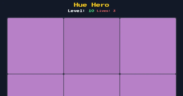 Screenshot of Hue Hero project